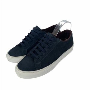 Peter Nappi Blue Suede Sneakers Shoes Size 39